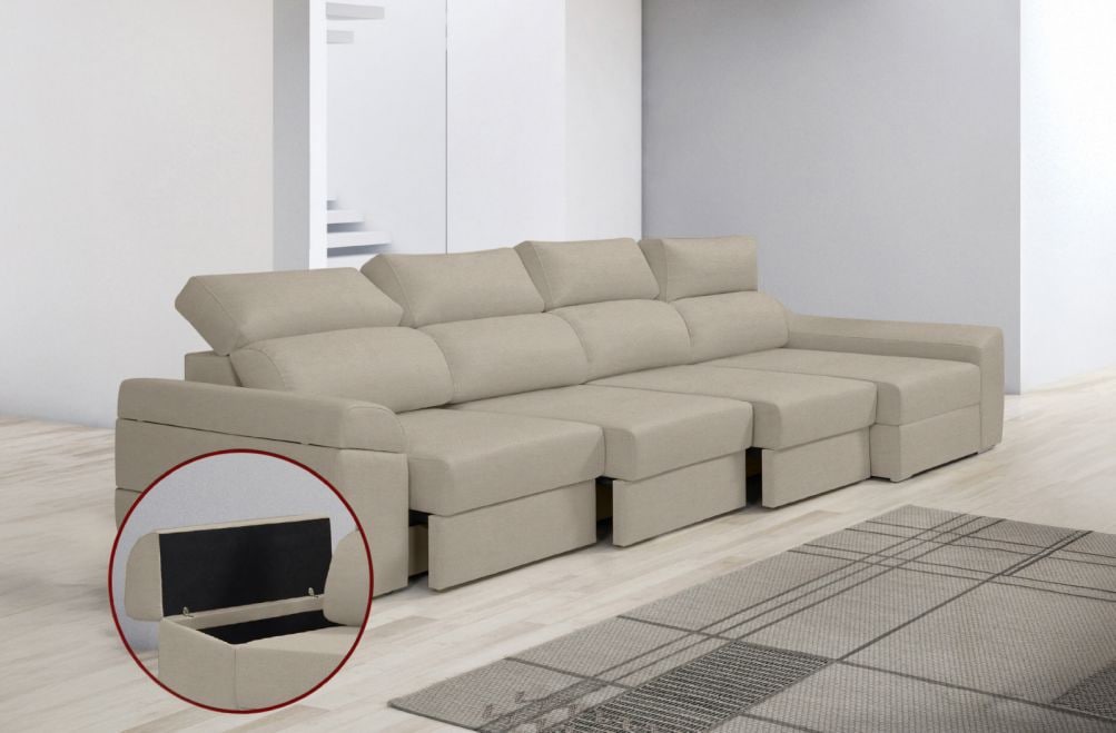 Sofá de tela Huren Plus de HOME - principal