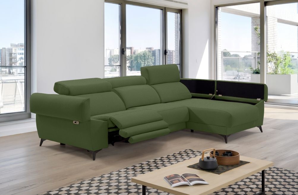 Sofá relax de tela Urbe de HOME - principal