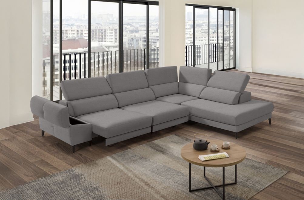 Sofá rinconera de tela Keiza Lite de StyleKomfort - principal