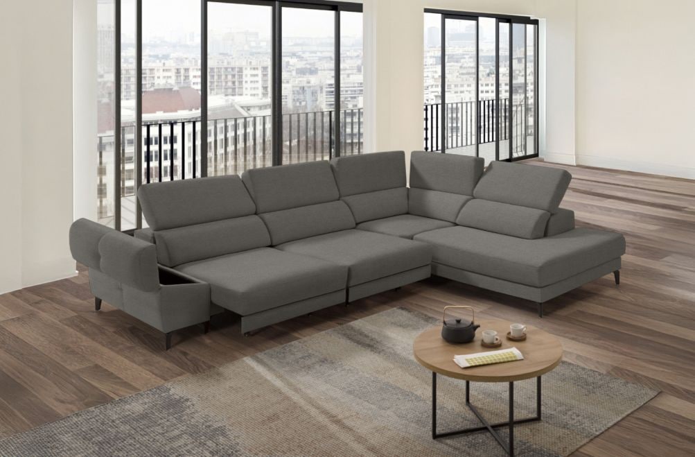 Sofá rinconera de tela Keiza Lite de StyleKomfort - principal