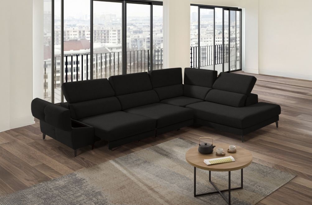 Sofá rinconera de tela Keiza Lite de StyleKomfort - principal