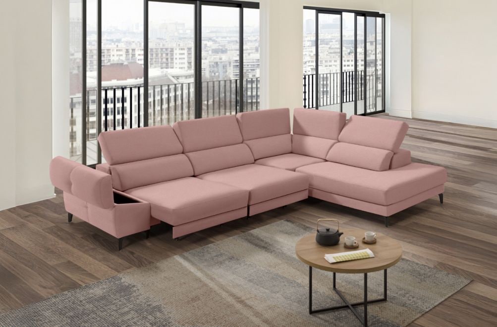 Sofá rinconera de tela Keiza Lite de StyleKomfort - principal