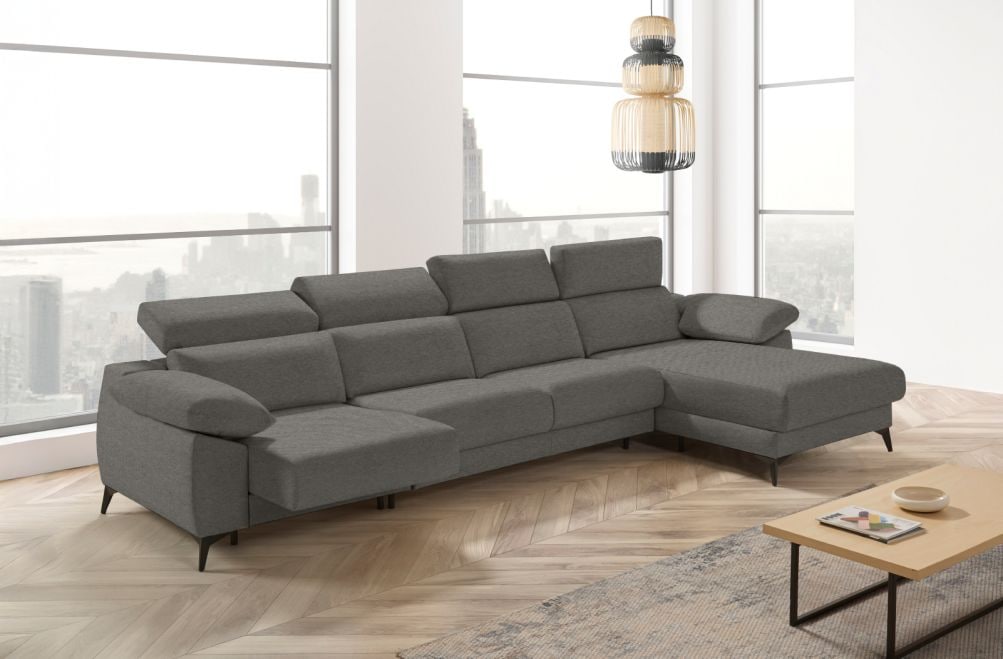 Sofá cama apertura italiana de tela Zaira Plus de StyleKomfort - principal