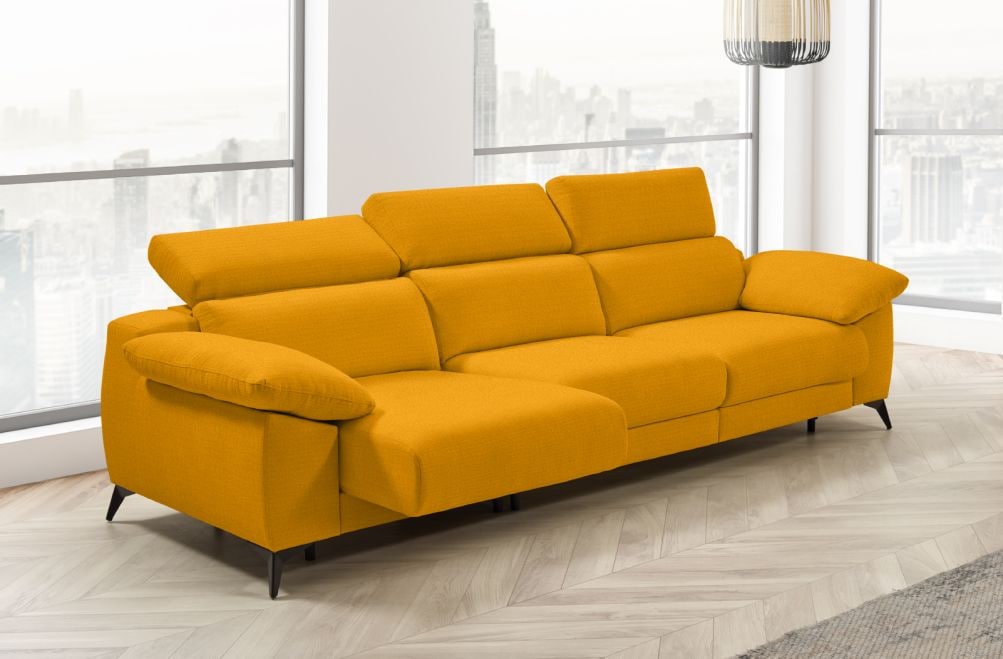 Sofá cama apertura italiana de tela Zaira Plus de StyleKomfort - principal
