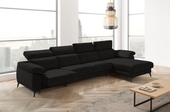 Sofá cama apertura italiana de tela Zaira Plus de StyleKomfort - principal