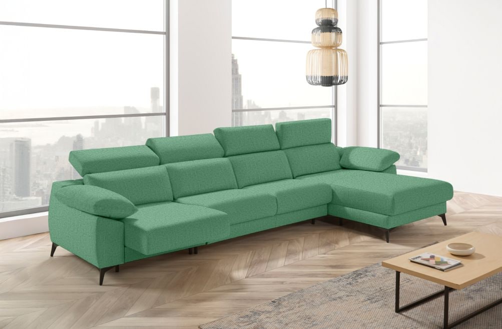 Sofá cama apertura italiana de tela Zaira Plus de StyleKomfort - principal