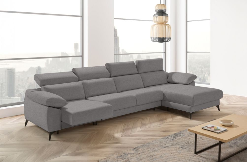 Sofá cama apertura italiana de tela Zaira Plus de StyleKomfort - principal