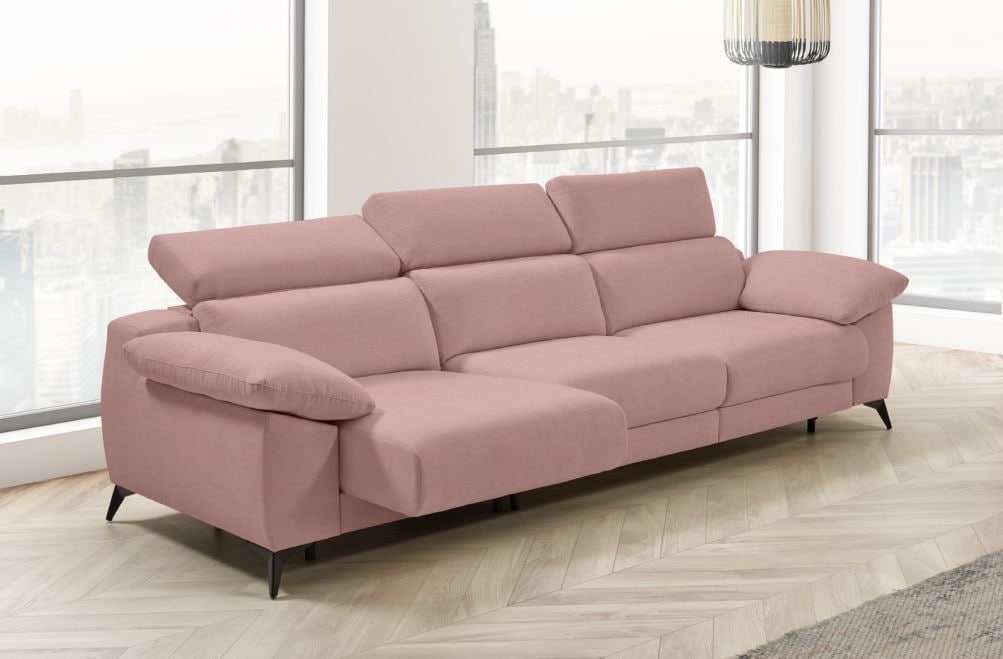 Sofá cama apertura italiana de tela Zaira Plus de StyleKomfort - principal