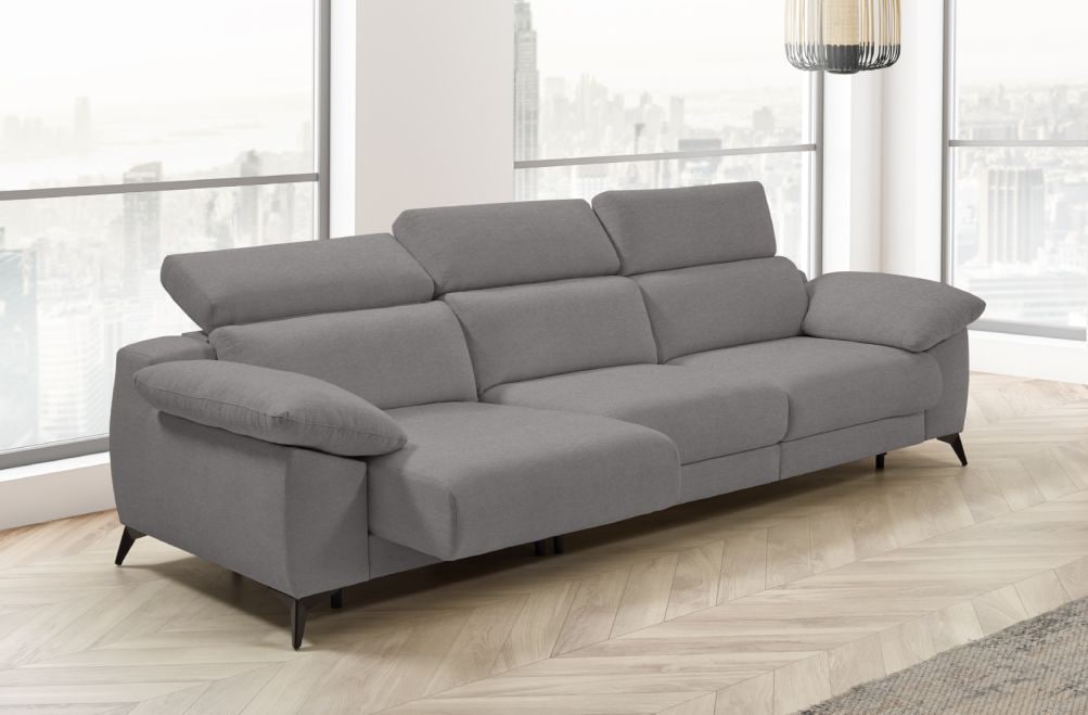 Sofá cama apertura italiana de tela Zaira Plus de StyleKomfort - principal