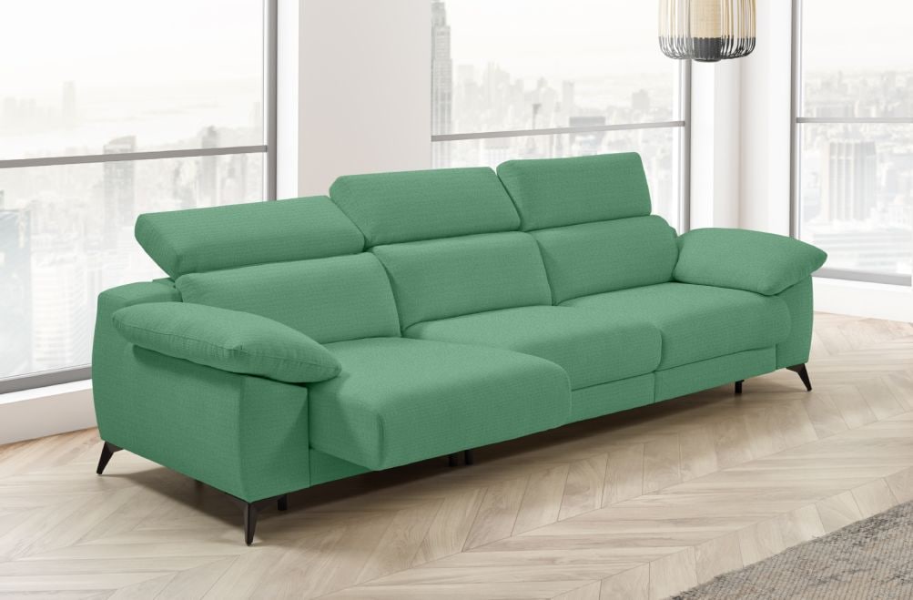 Sofá cama apertura italiana de tela Zaira Plus de StyleKomfort - principal