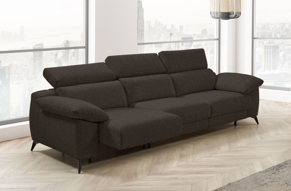 Sofá cama apertura italiana de tela Zaira Plus de StyleKomfort - principal