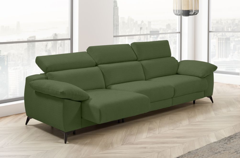 Sofá cama apertura italiana de tela Zaira Plus de StyleKomfort - principal