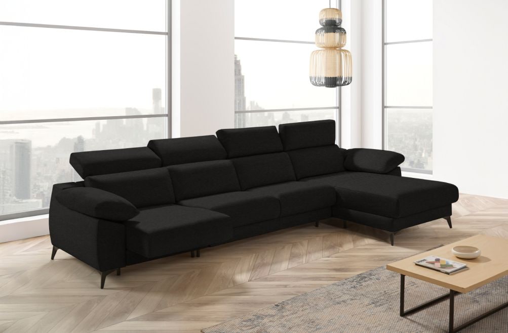 Sofá cama apertura italiana de tela Zaira Plus de StyleKomfort - principal
