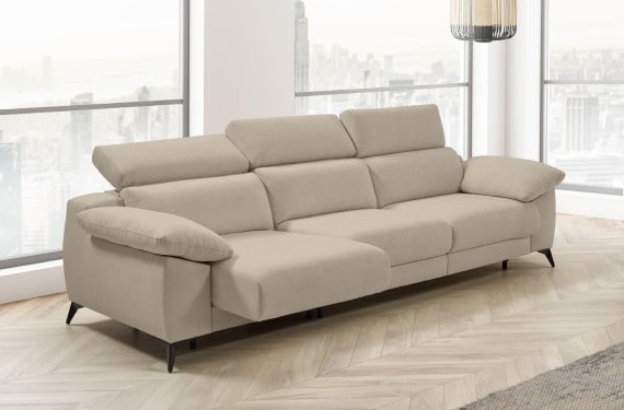 Sofá cama apertura italiana de tela Zaira Plus de StyleKomfort - principal