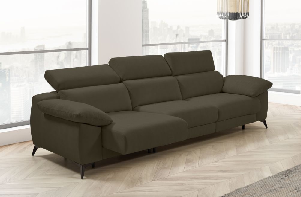 Sofá cama apertura italiana de tela Zaira Plus de StyleKomfort - principal