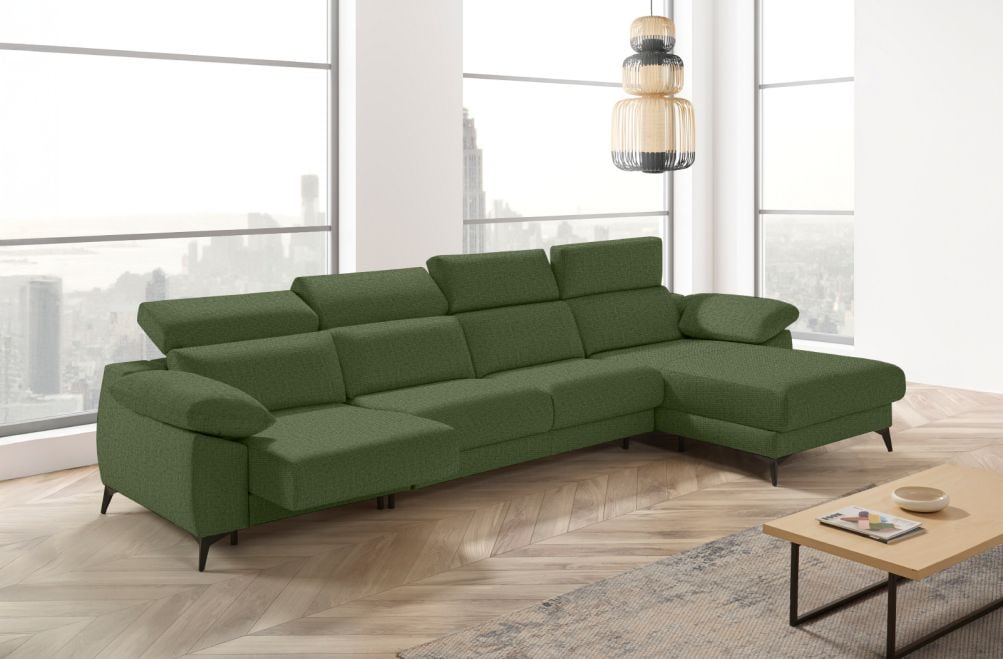 Sofá cama apertura italiana de tela Zaira Plus de StyleKomfort - principal