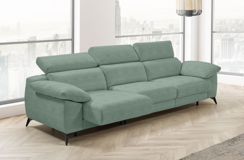 Sofá cama apertura italiana de tela Zaira Plus de StyleKomfort - principal