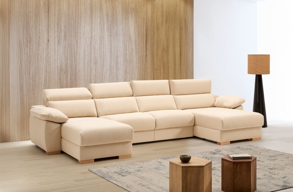 Sofá cama apertura italiana de tela Triana Plus de StyleKomfort - principal