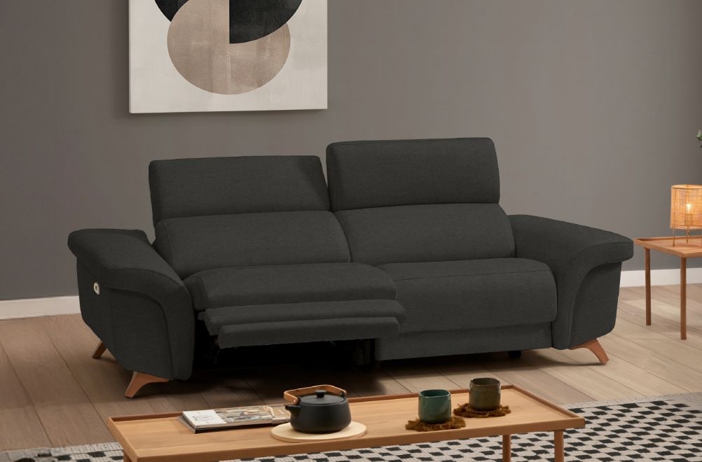 Sofá relax de tela Greta de HOME - principal