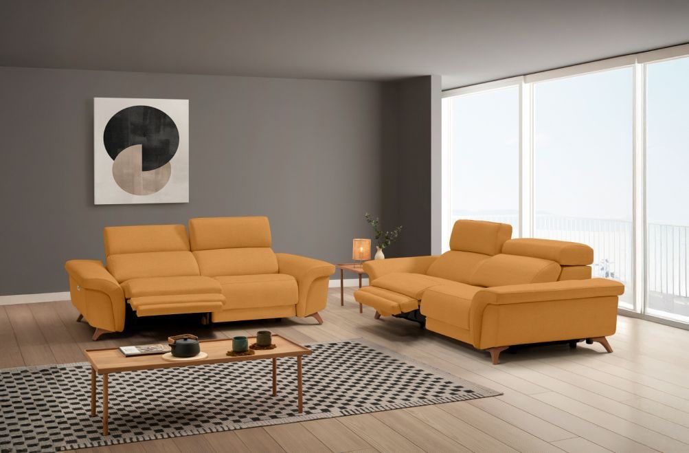 Sofá relax de tela Greta de HOME - principal