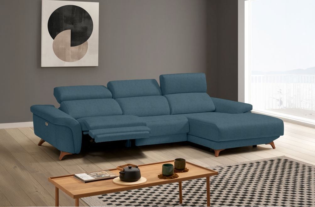 Sofá relax de tela Greta de HOME - principal