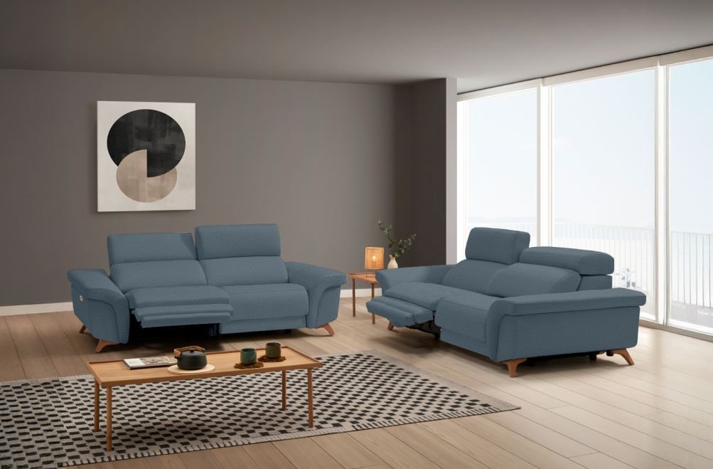 Sofá relax de tela Greta de HOME - principal