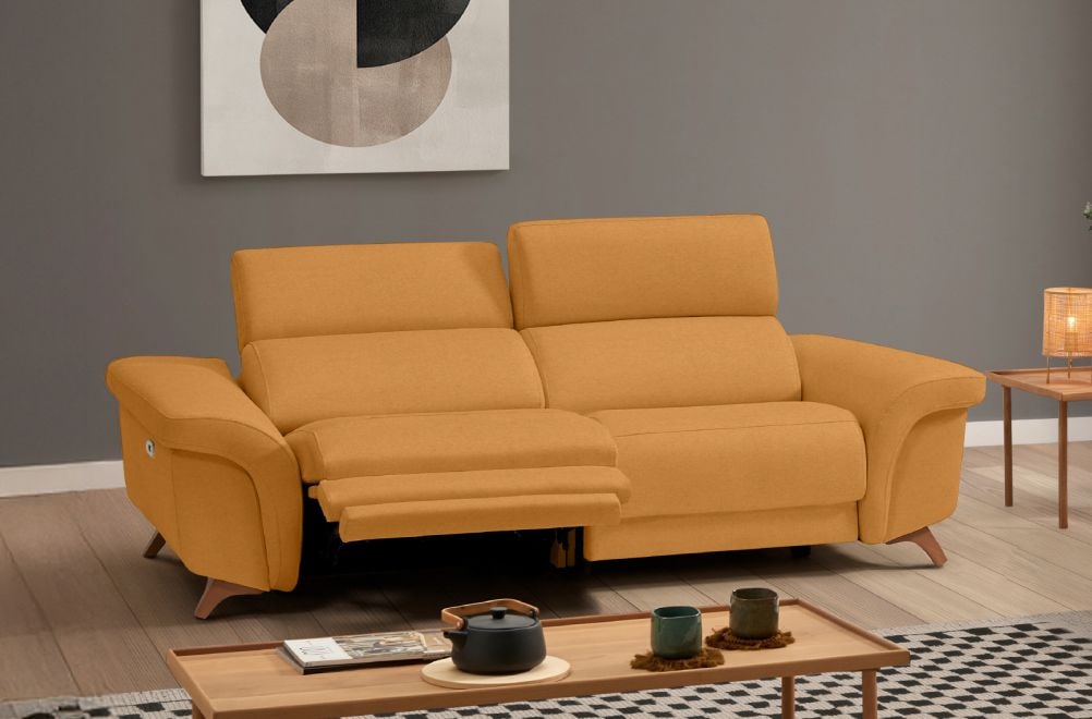 Sofá relax de tela Greta de HOME - principal