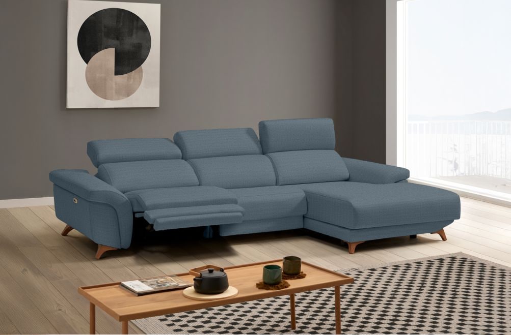 Sofá relax de tela Greta de HOME - principal