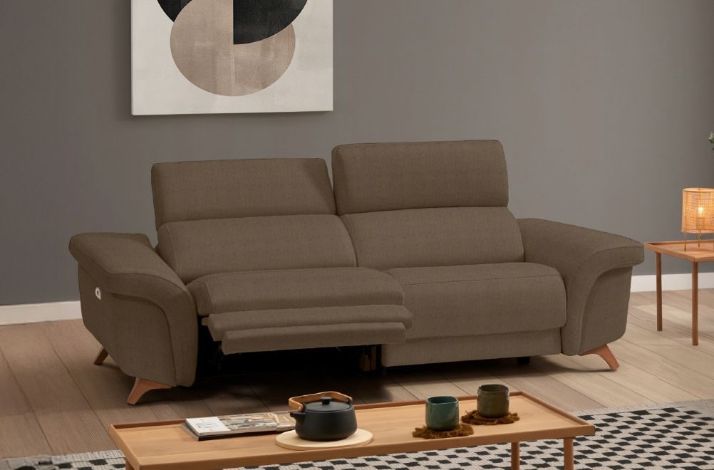 Sofá relax de tela Greta de HOME - principal