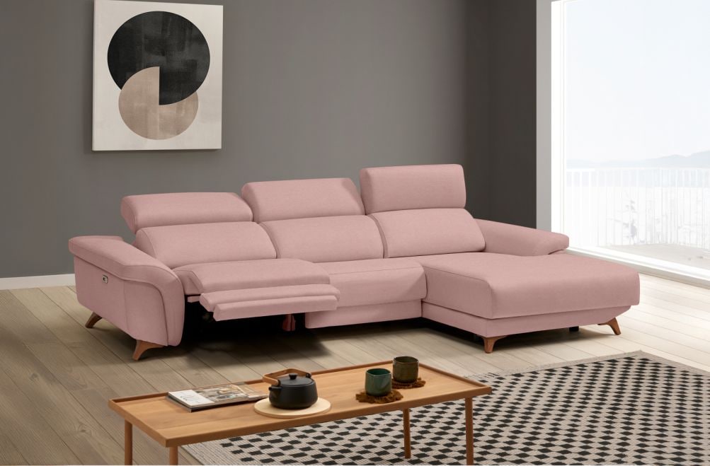 Sofá relax de tela Greta de HOME - principal