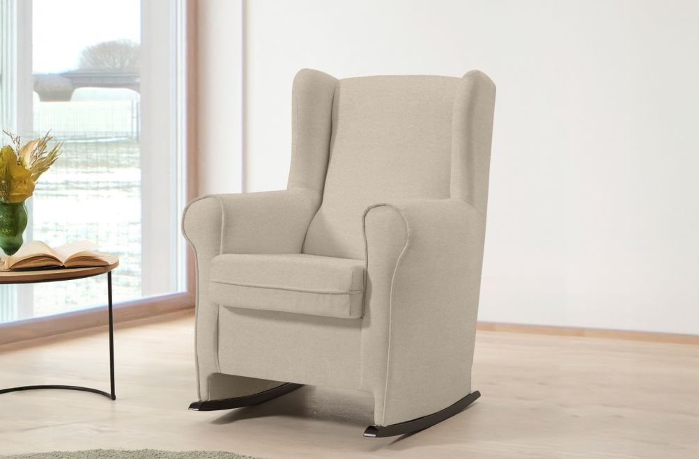 Sillón mecedor de tela Olivia de HOME - principal