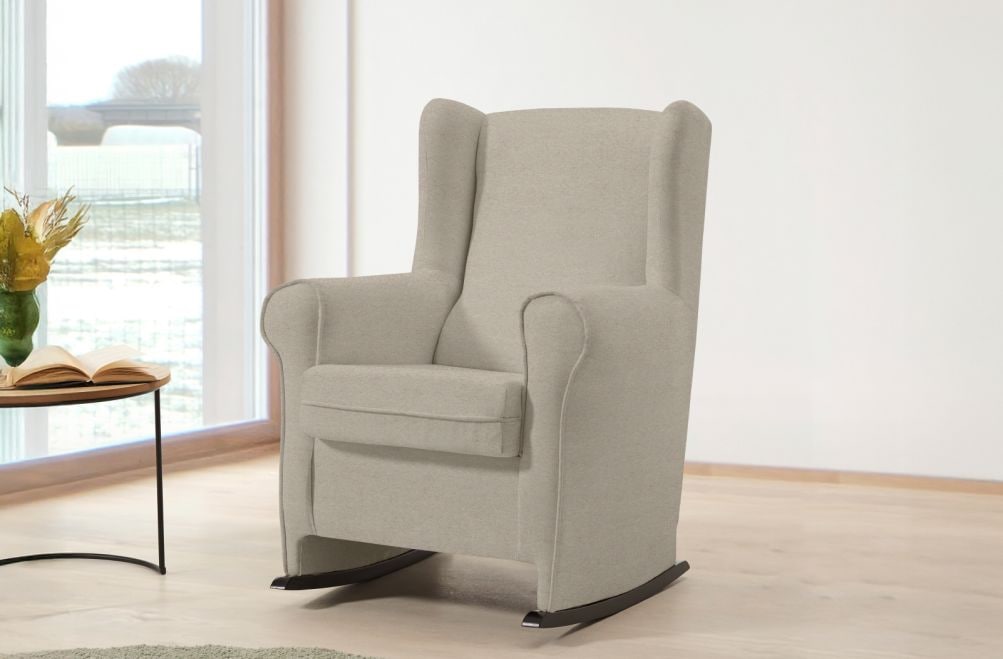 Sillón mecedor de tela Olivia de HOME - principal