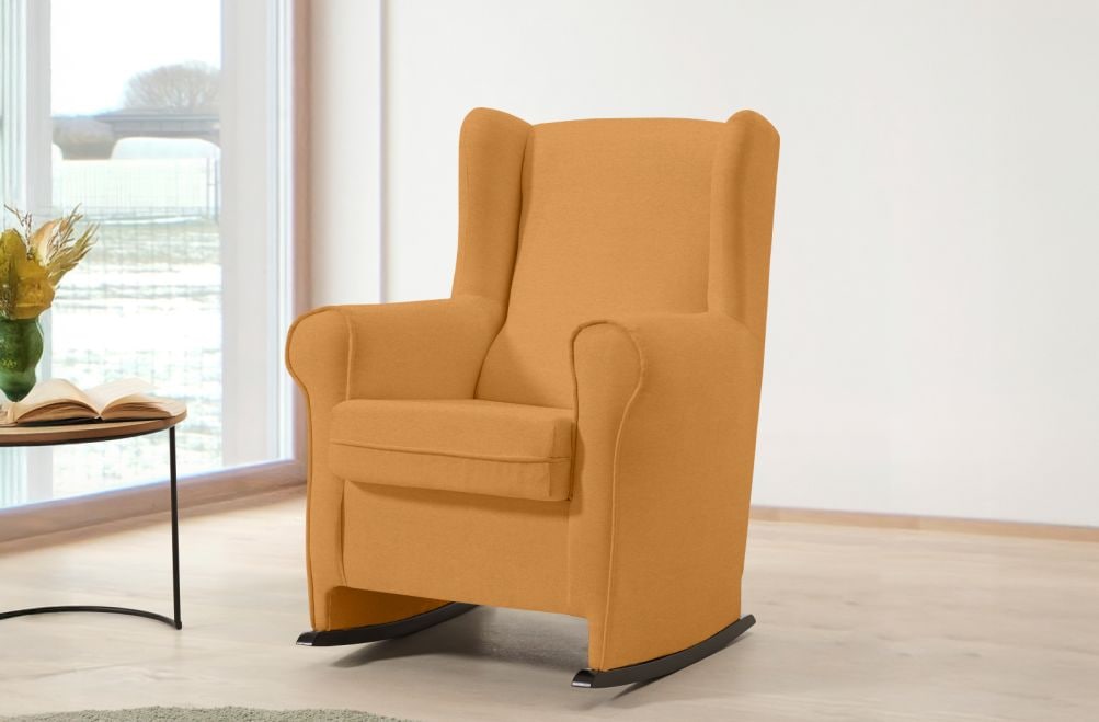 Sillón mecedor de tela Olivia de HOME - principal
