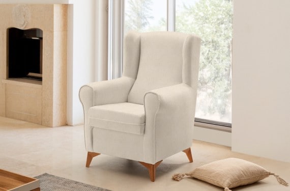 Sillón de tela Grace de HOME - principal