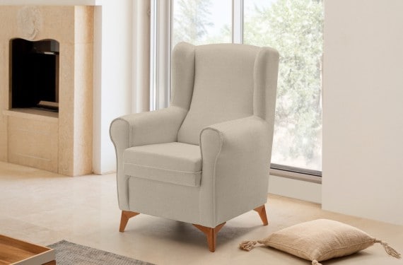 Sillón de tela Grace de HOME - principal