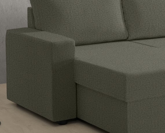 Sofá cama de tela Leo de HOME - principal