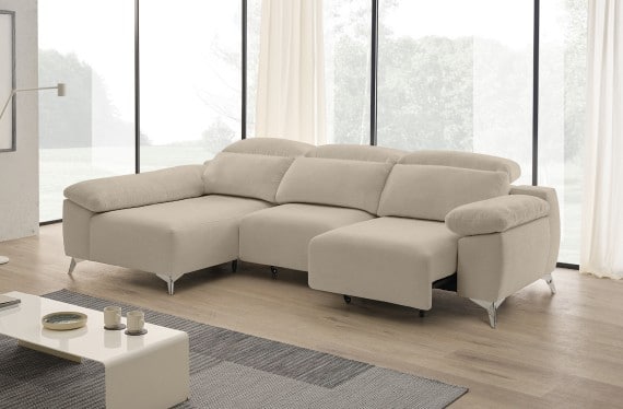 Sofá chaise longue de tela Boost de StyleKomfort - principal
