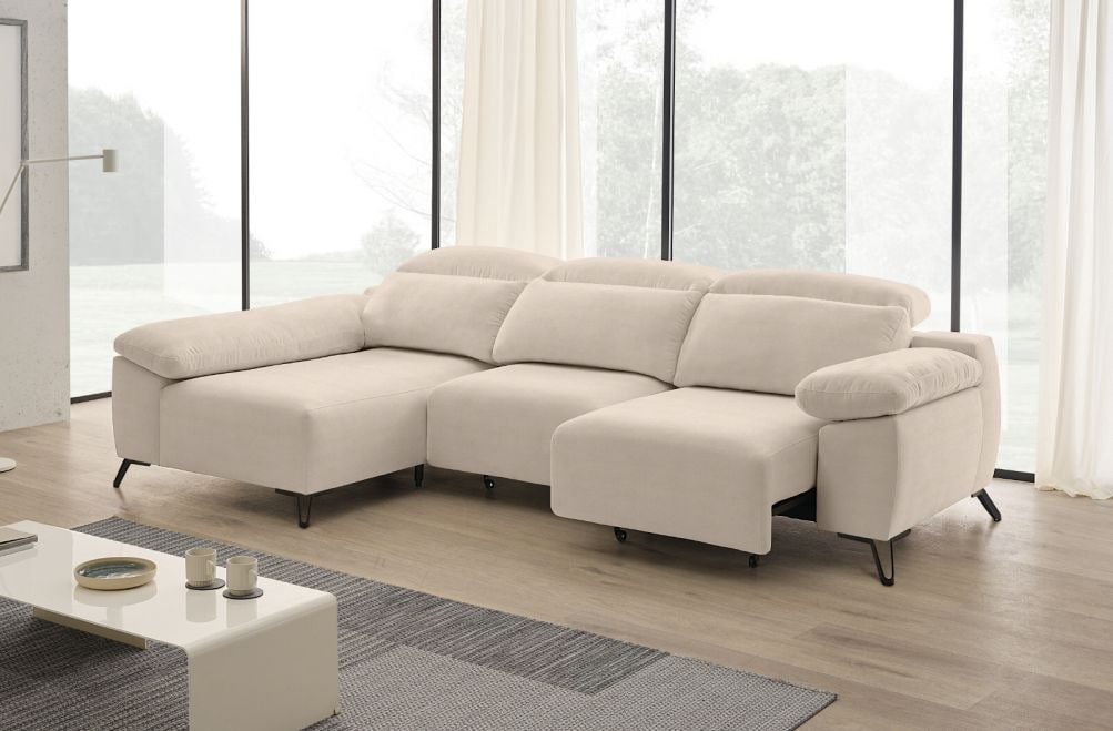 Sofá chaise longue de tela Boost de StyleKomfort - principal