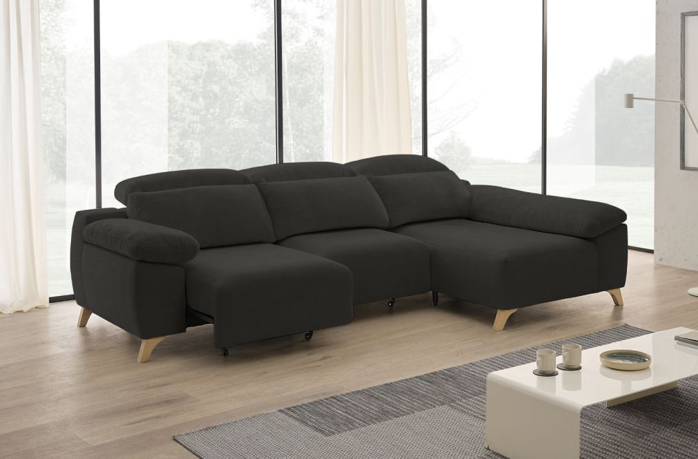 Sofá chaise longue de tela Boost de StyleKomfort - principal