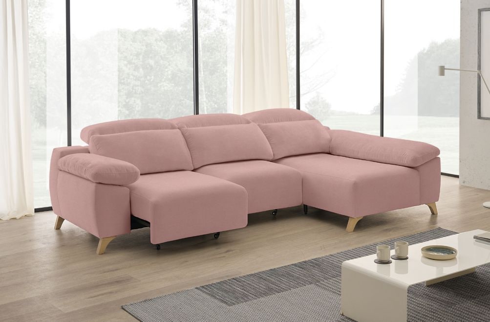 Sofá chaise longue de tela Boost de StyleKomfort - principal