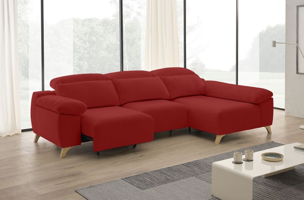 Sofá chaise longue de tela Boost de StyleKomfort - principal