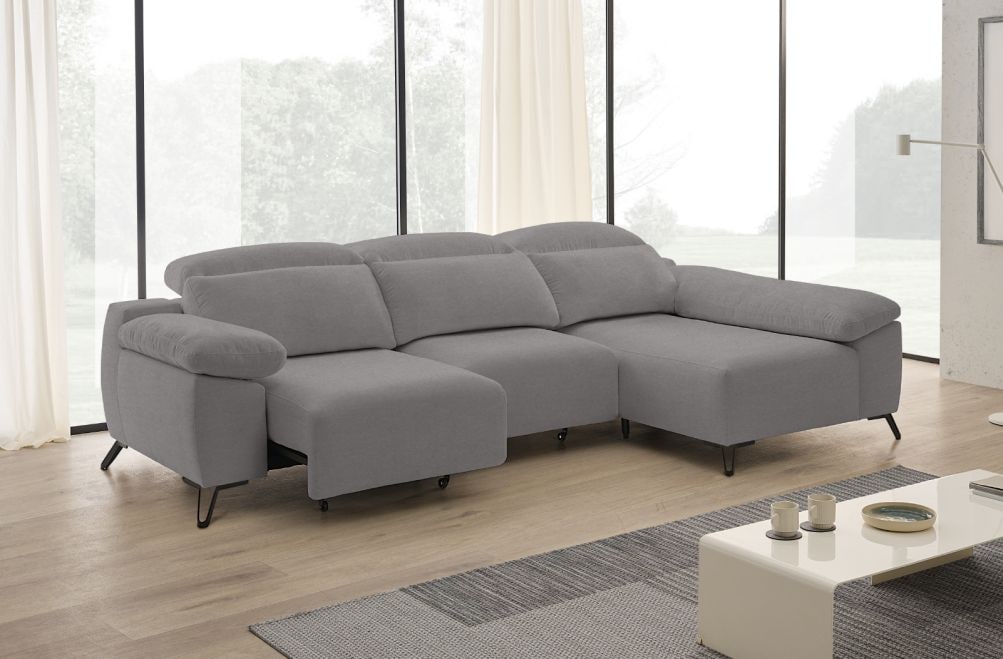 Sofá chaise longue de tela Boost de StyleKomfort - principal