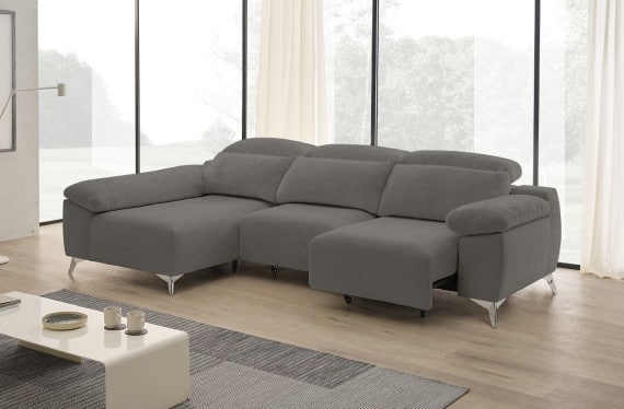 Sofá chaise longue de tela Boost de StyleKomfort - principal