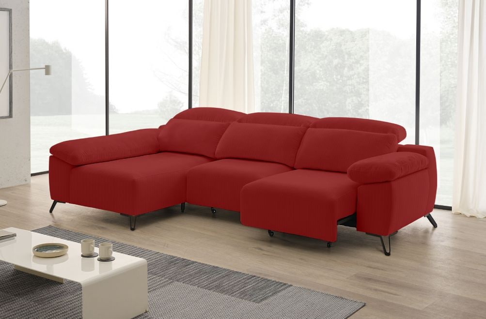 Sofá chaise longue de tela Boost de StyleKomfort - principal