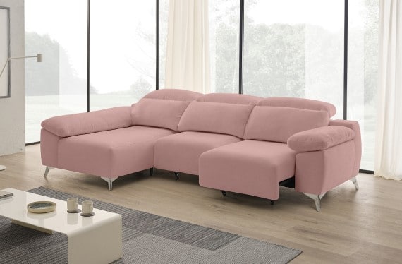 Sofá chaise longue de tela Boost de StyleKomfort - principal