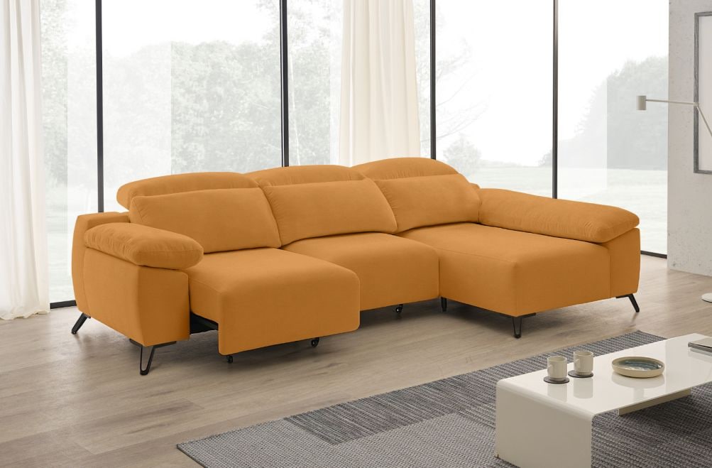 Sofá chaise longue de tela Boost de StyleKomfort - principal