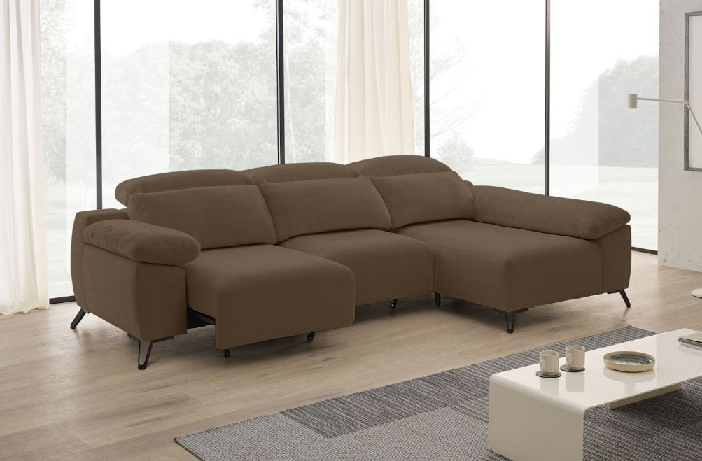 Sofá chaise longue de tela Boost de StyleKomfort - principal