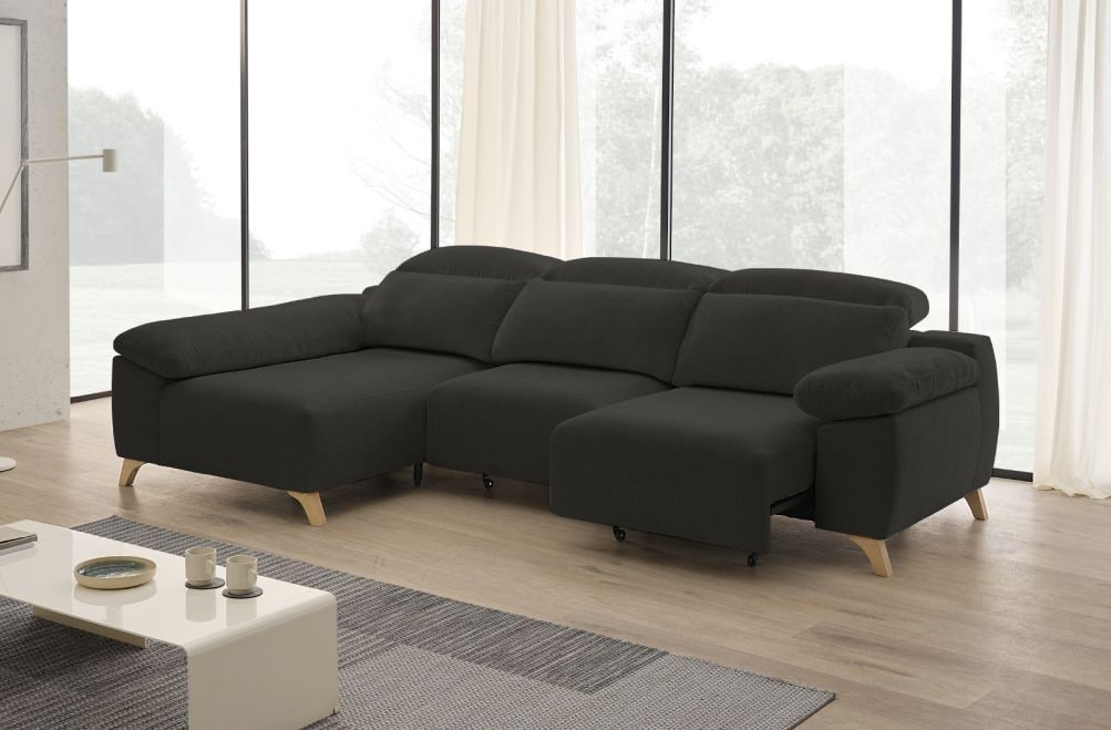 Sofá chaise longue de tela Boost de StyleKomfort - principal
