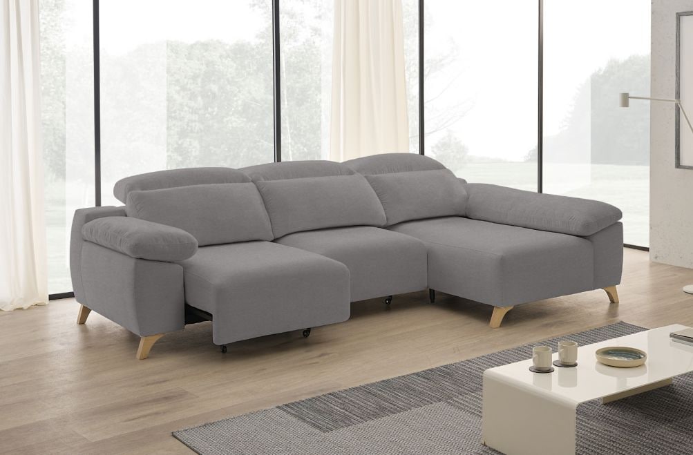 Sofá chaise longue de tela Boost de StyleKomfort - principal