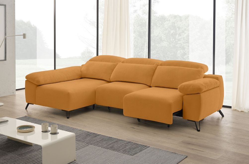 Sofá chaise longue de tela Boost de StyleKomfort - principal